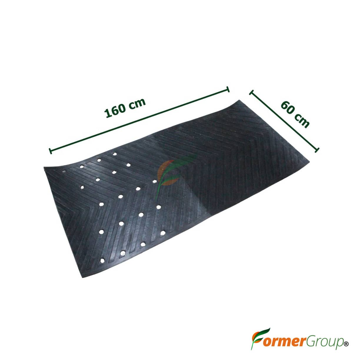 Alfombra Caucho Para Jaulas Paridera Cerdas 160x60 cm