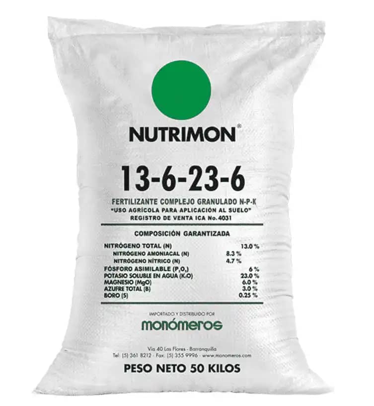 Fertilizante 13-6-23-6 x 50 Kg