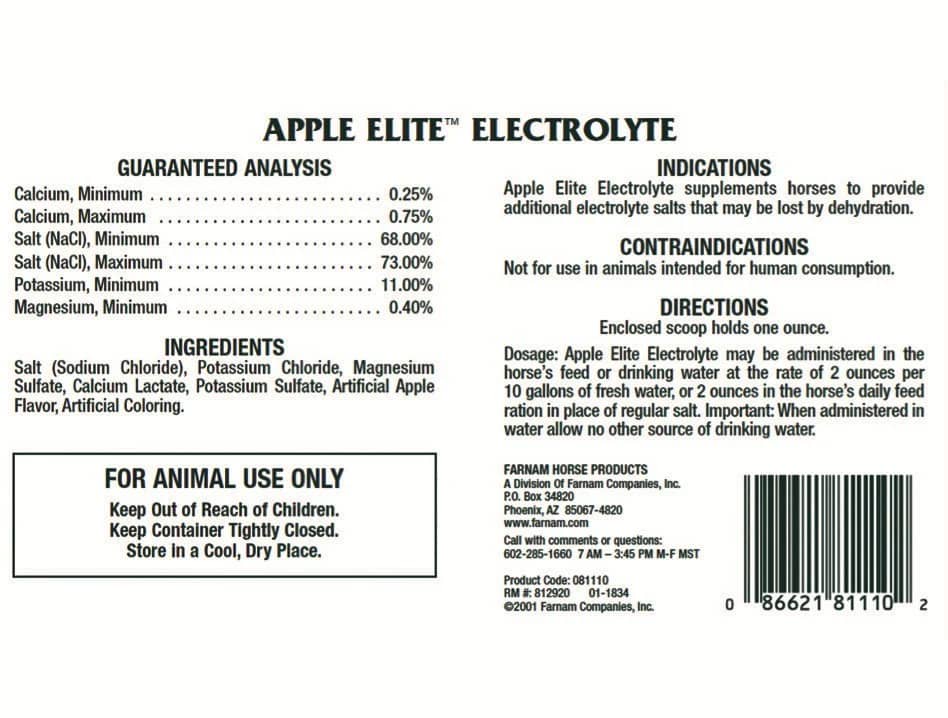 Apple Elite Electrolitos Caballos | Hidratación y energía