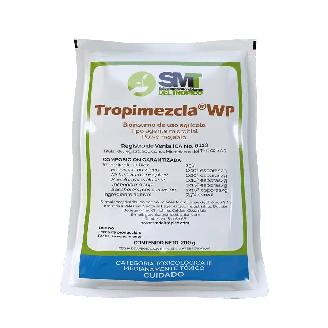 Insecticida Orgánico Tropimezcla Wp x 200 Gr