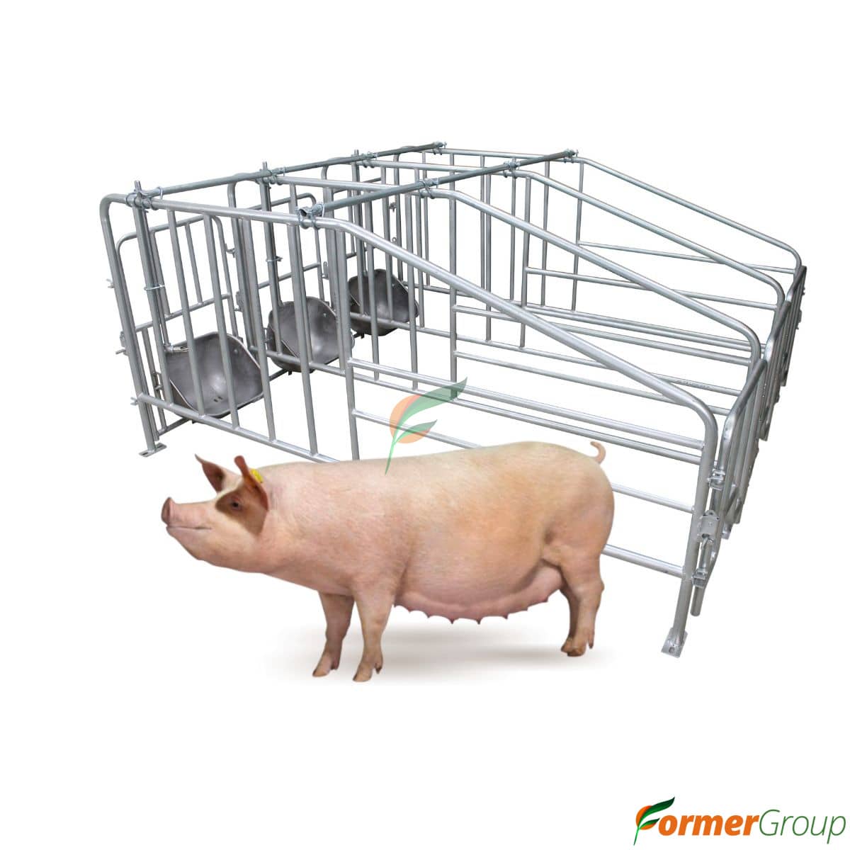 Jaula Gestadora 3 Módulos | Acero Galvanizado