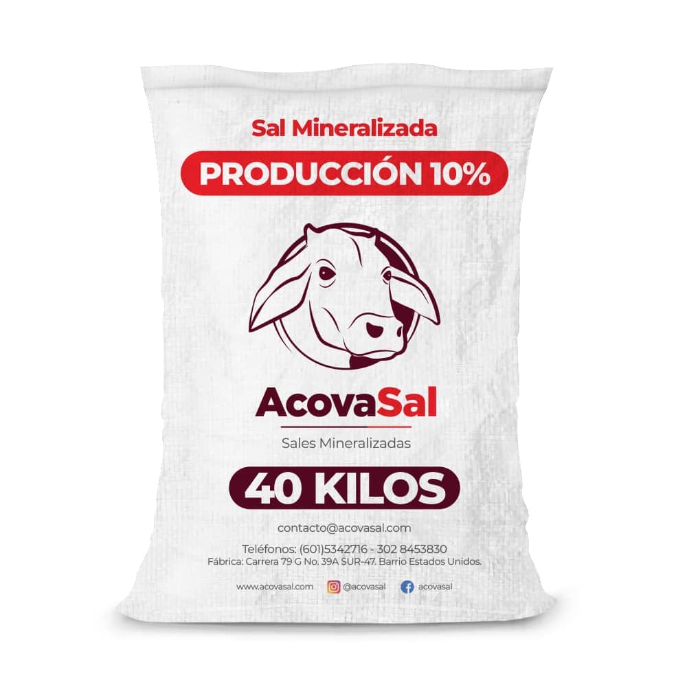 Sal Mineralizada Premium Producción 10 % x 40 Kg