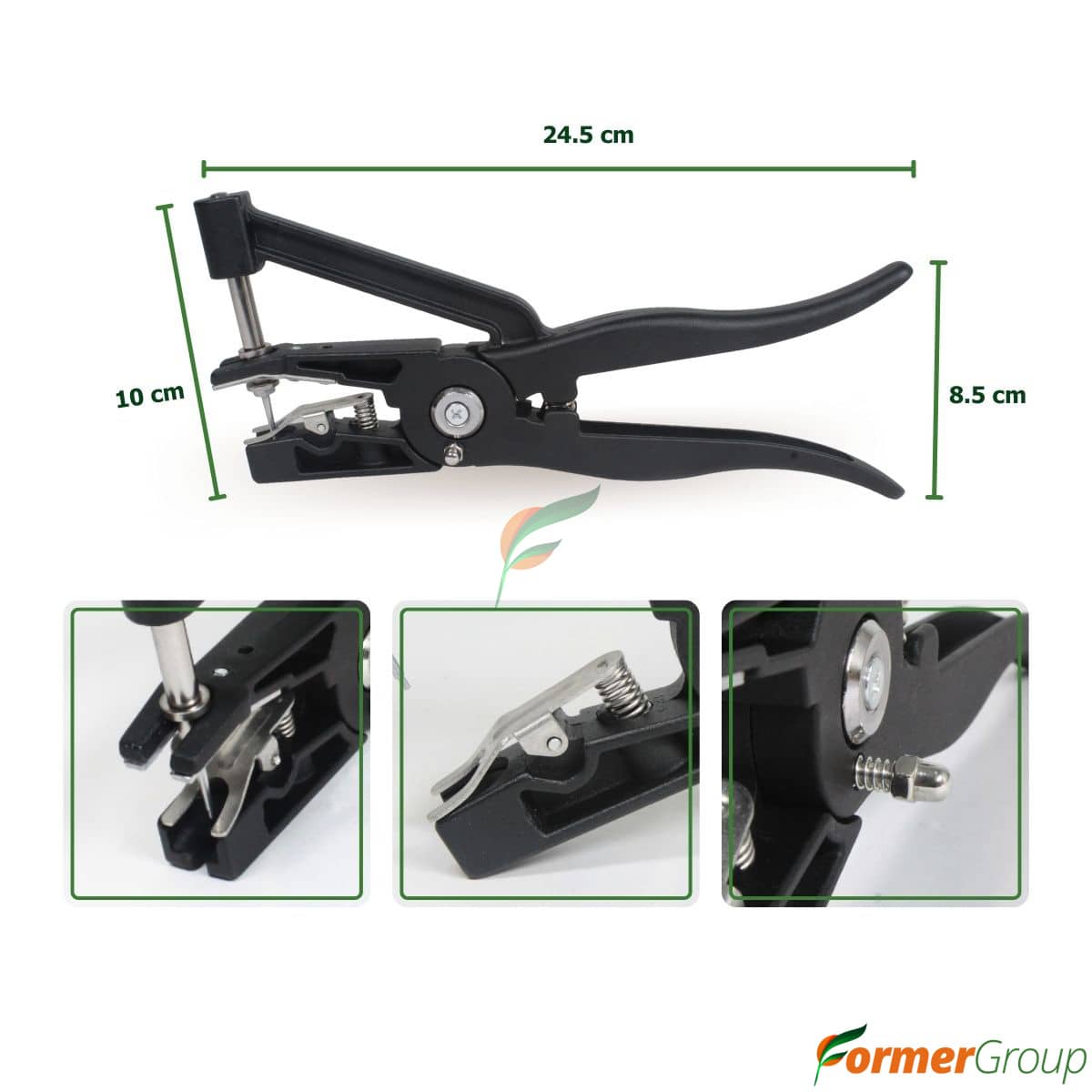 Pinza Chapeteadora Negra | Precisión y Durabilidad