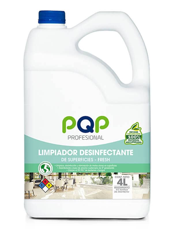 Limpiador Antimicrobiano PQP Pro 4L | Uso profesional