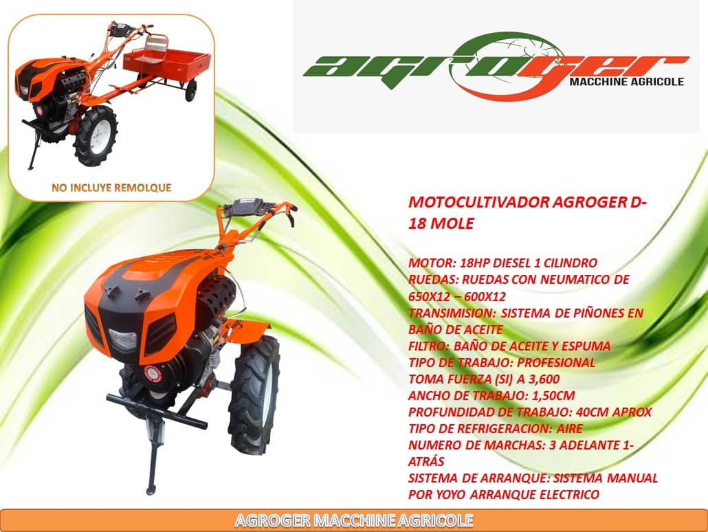 Motoazada Agroger Diesel 18HP