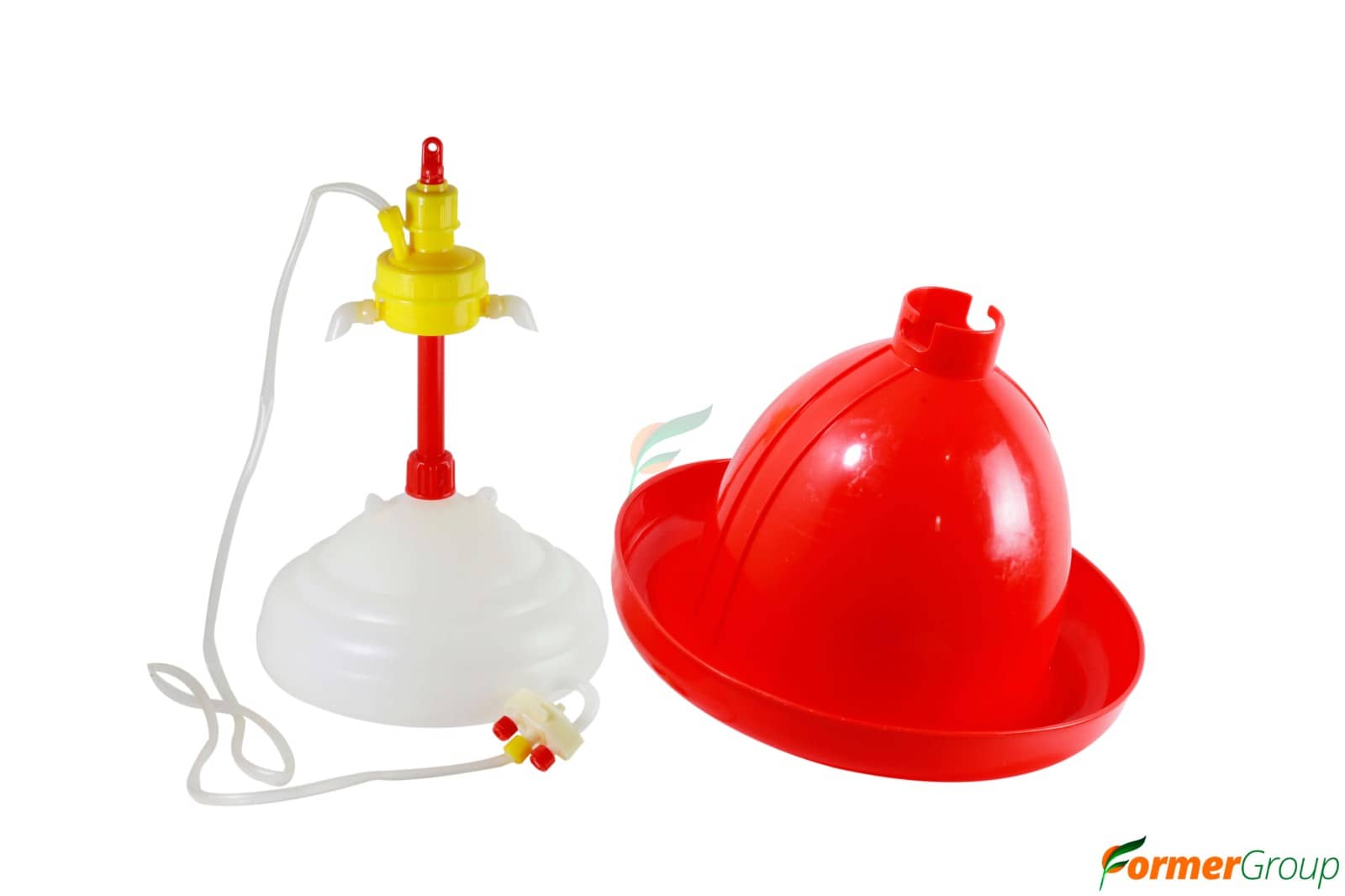 Bebedero automático tipo campana para aves 400 ml (2 uds)