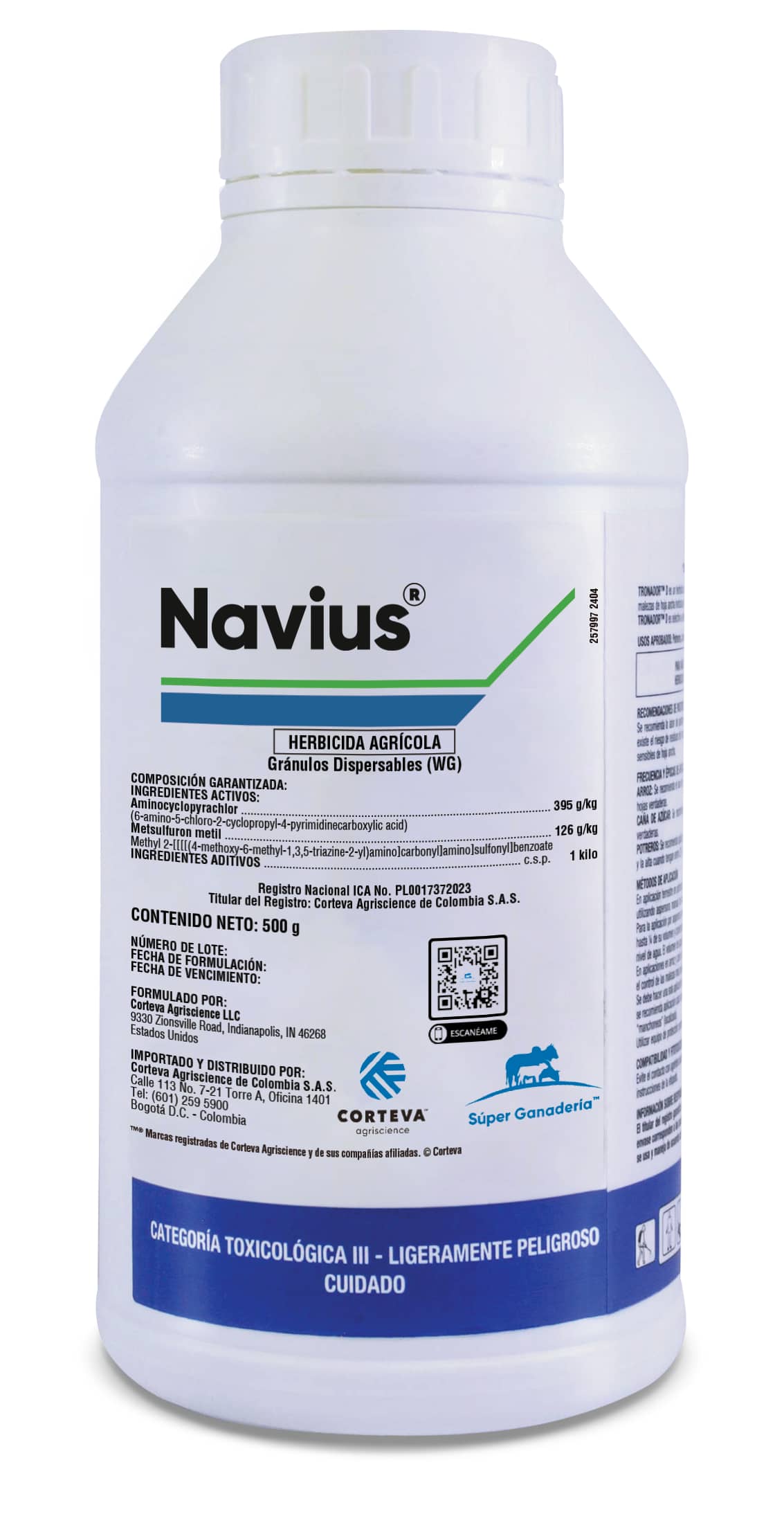 Navius® WG 100 g Corteva | Herbicida para Potreros – Control de Malezas de Hoja Ancha