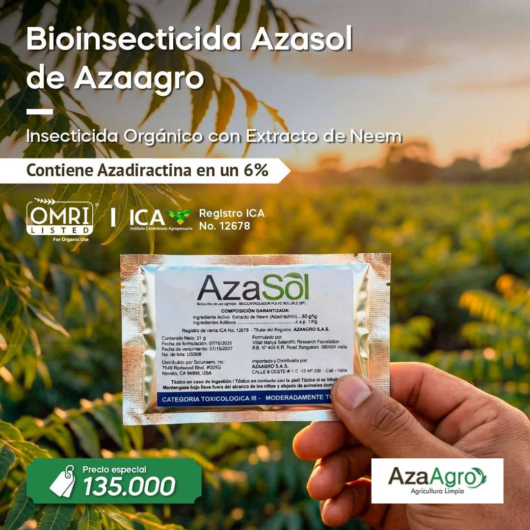 Azasol de AzaAgro |Insecticida Orgánico Extracto de Neem
