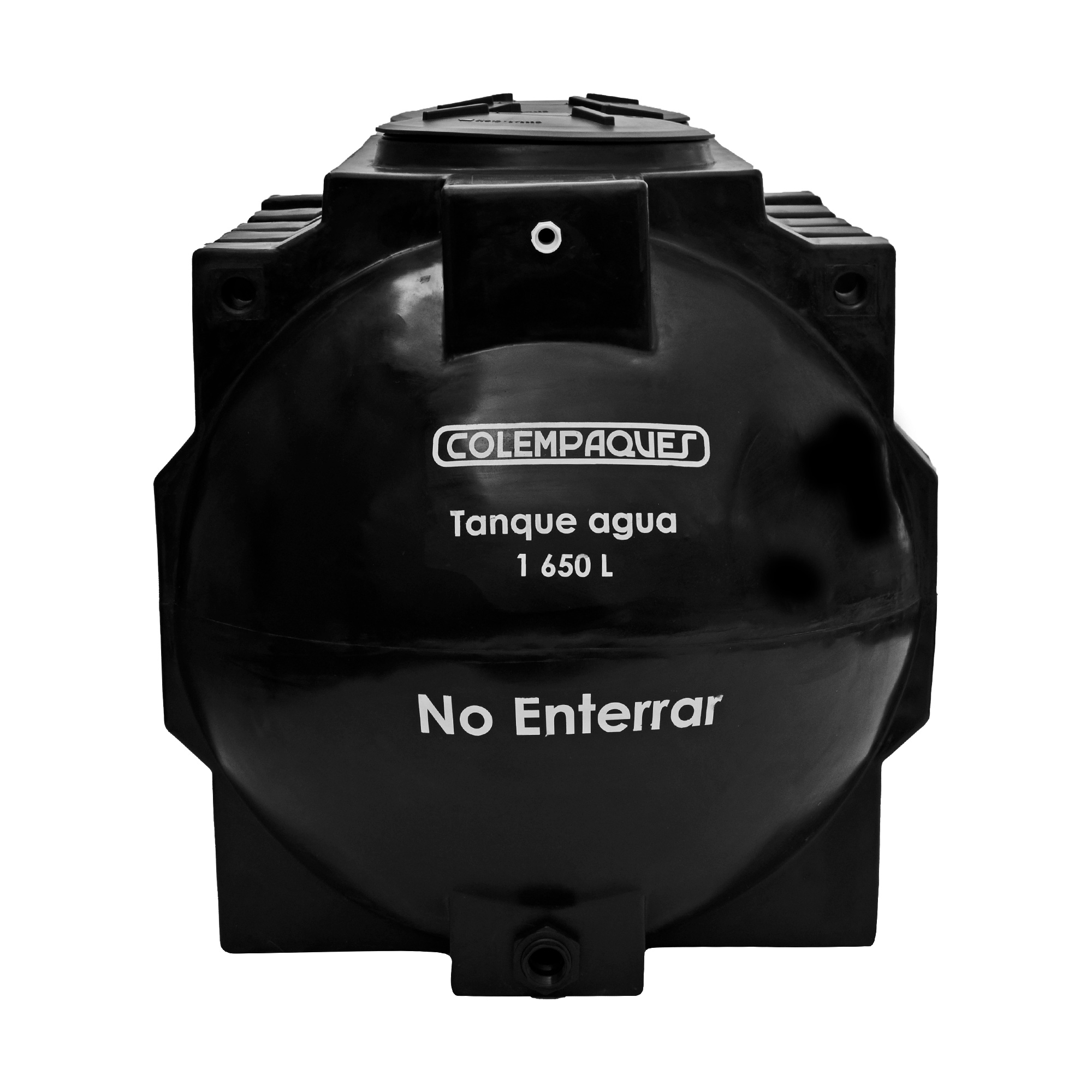 Tanque de Agua no enterrable Horizontal 1650 Litros Negro