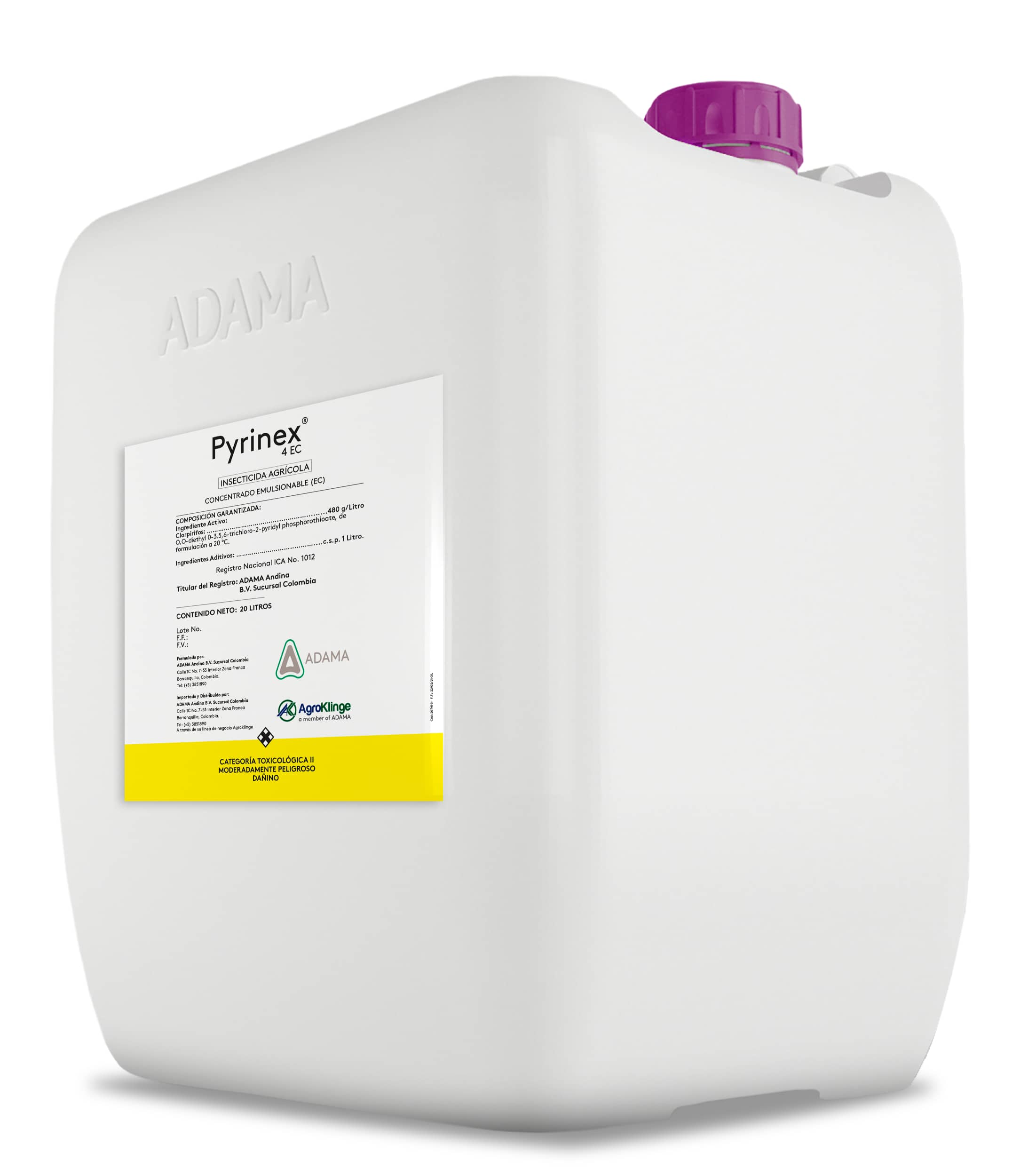 Insecticida Pyrinex® 4 EC x 20 Lt - Adama