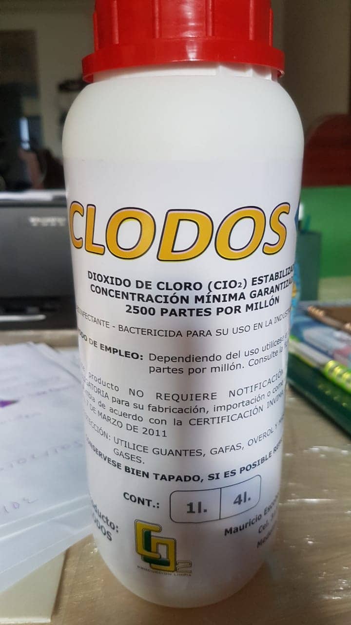 Desinfectante Clodos (Dióxido de cloro) x 1 Lt
