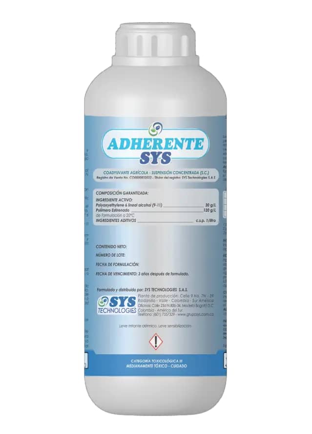 Adherente SYS 1L coadyuvante agrícola acción pegante