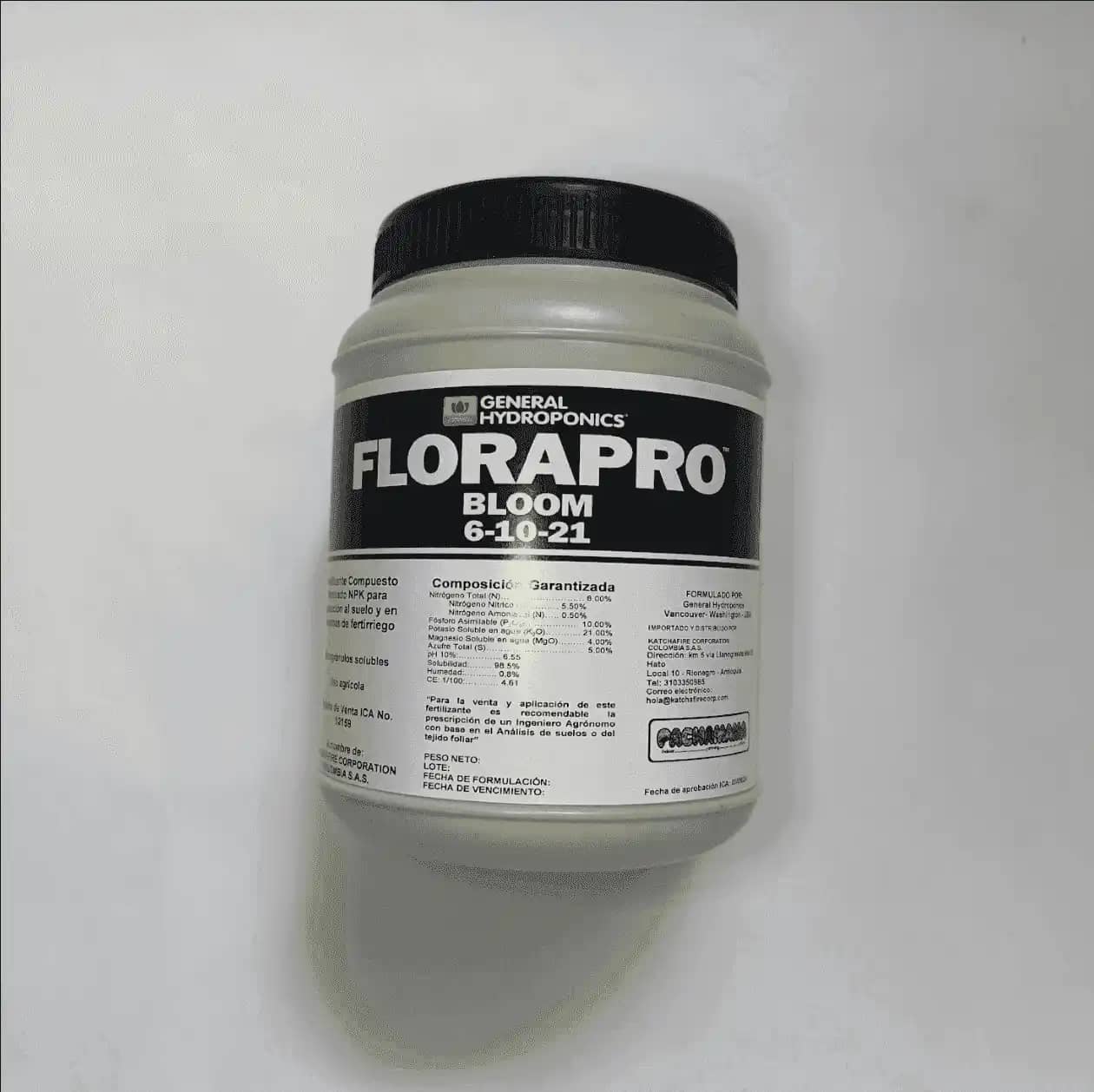 Fertilizante Florapro Nutrient Kit - Hardwater. Plantas Medicinales