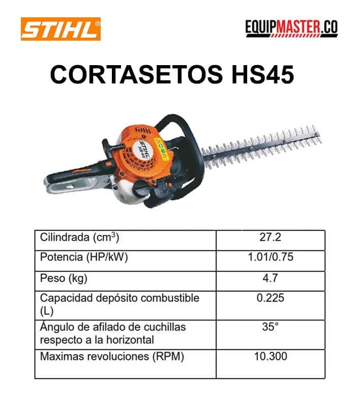Cortasetos STIHL HS45