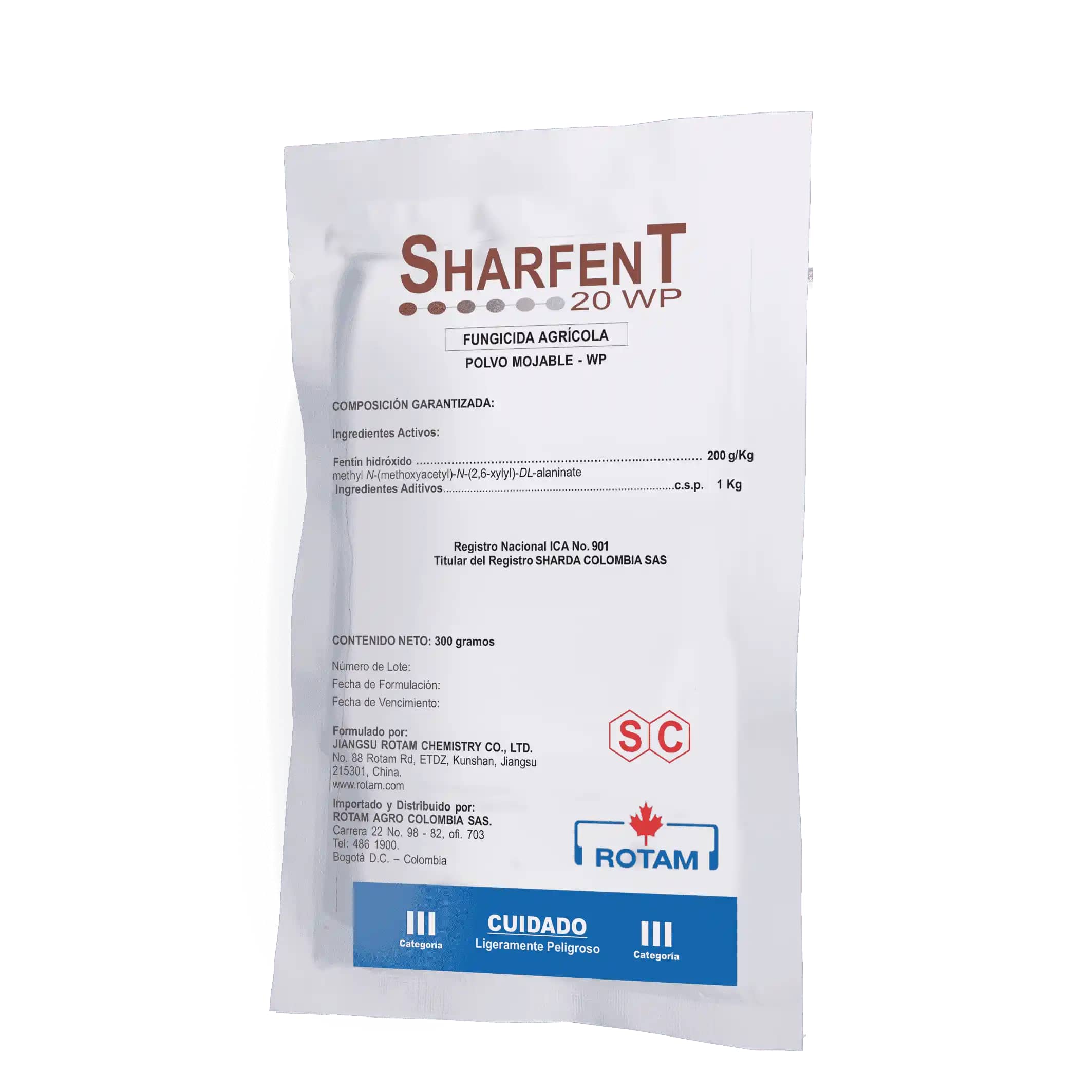 Fungicida Sharfent 20 Wp x 300 Gr
