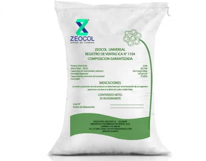 ZEOCOL alimentación animal - Bulto 50 kg (Zeolita mineral)