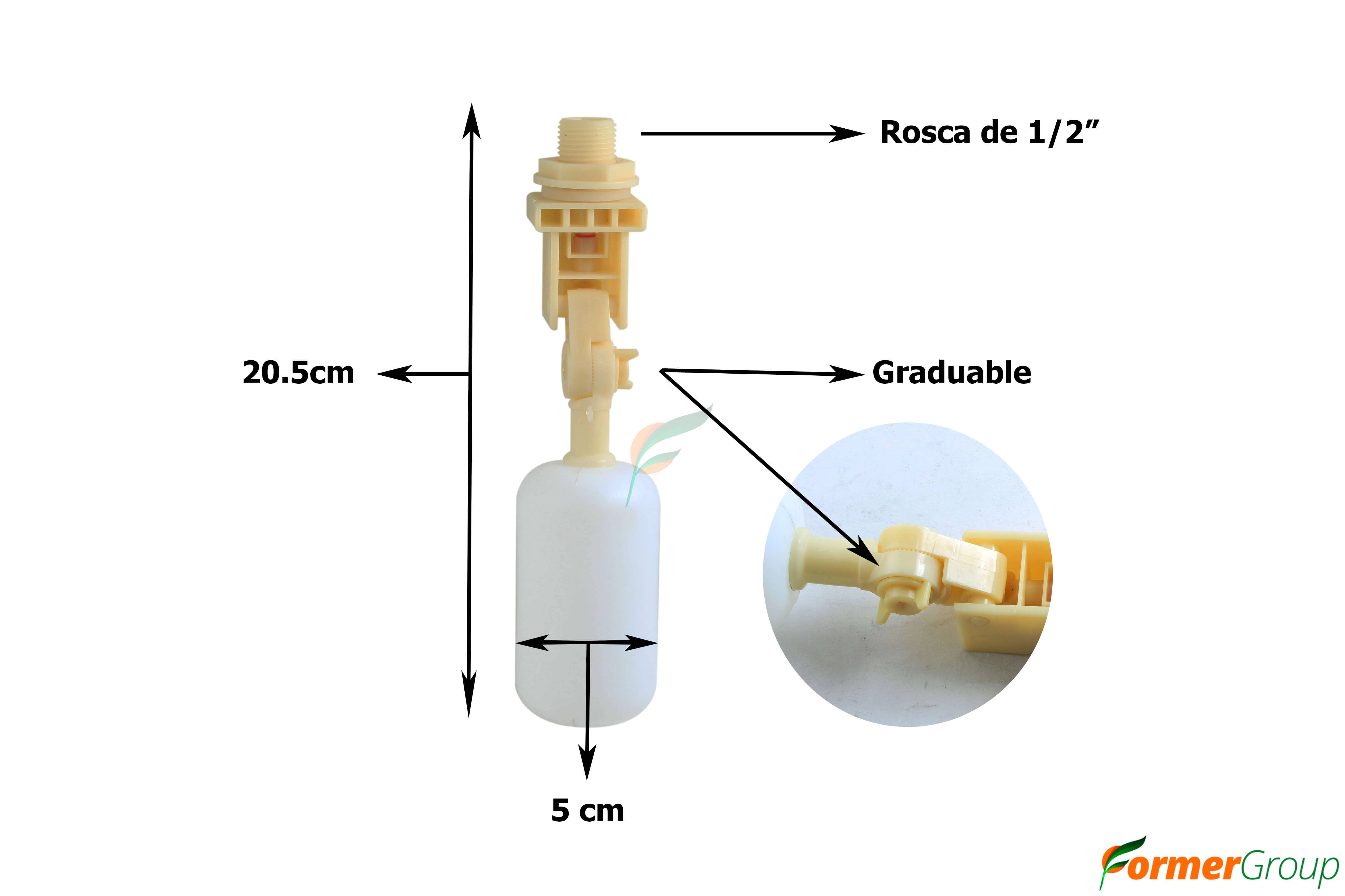 Válvula flotador de agua para bebedero