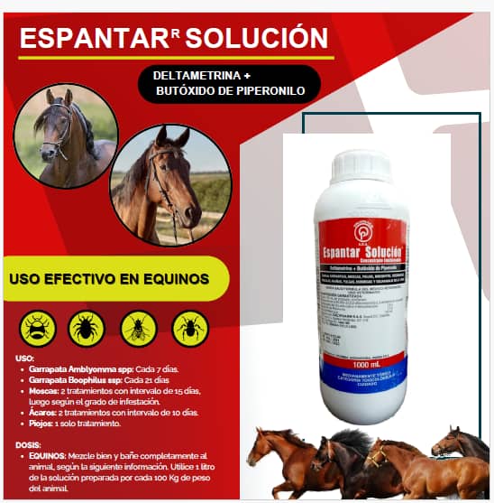 Espantar Solución 100 ml – Control de parásitos externos