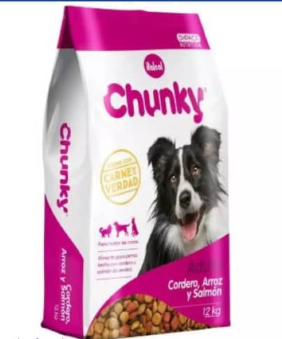 Alimento para perros Chunky cordero, arroz y salmón x 12 kg - Italcol