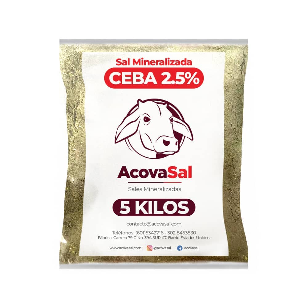 Sal Mineralizada Premium Ceba 2.5 % x 5 Kg