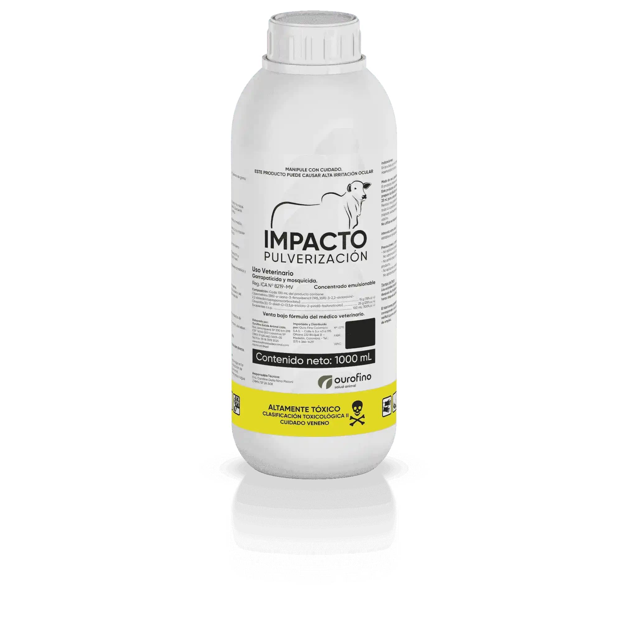 Garrapaticida Impacto Pulverización x 1 L - Ourofino