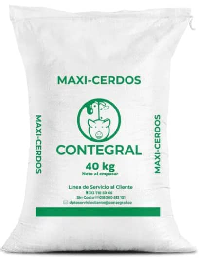 Alimento para cerdos 337 finalizador P x 40 kg - Contegral Maxicerdos