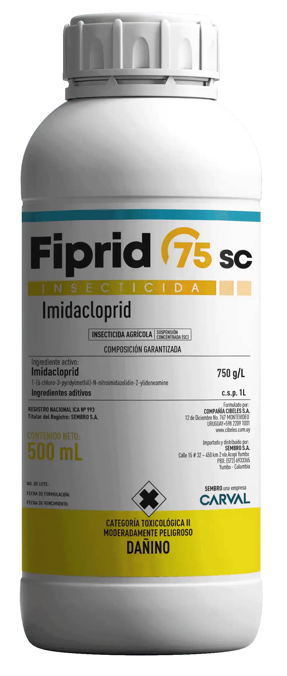 Insecticida Sistémico Fiprid 75 SC x 500 ml