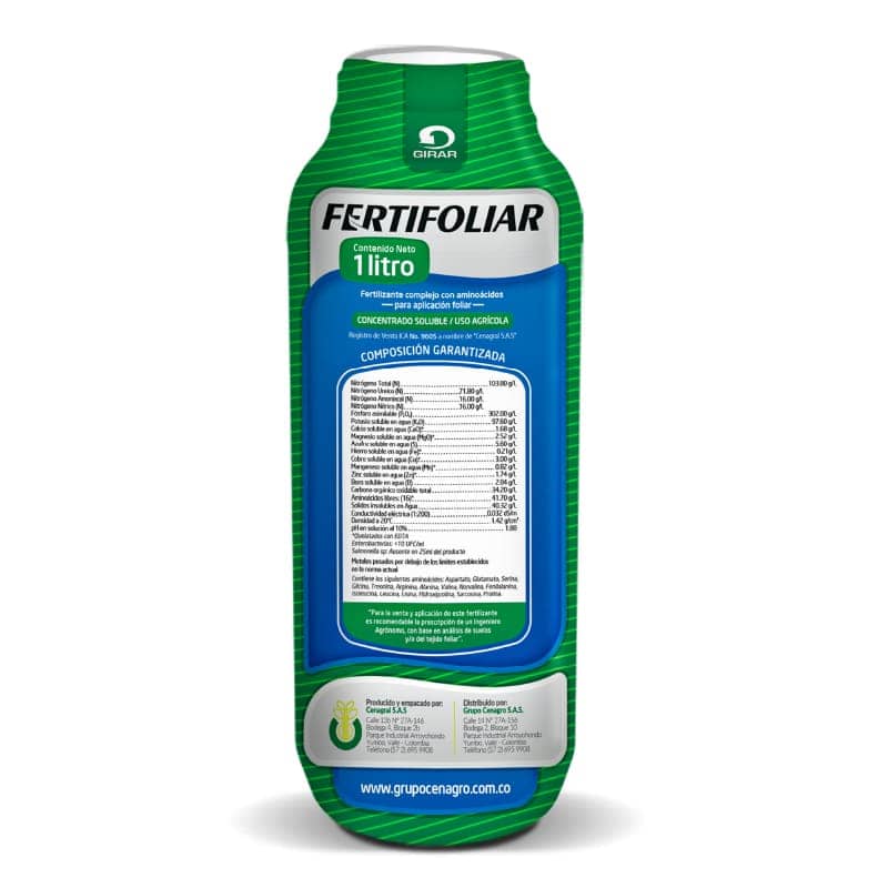Fertifoliar 20 Kg – Fertilizante 10-30-10 con Aminoácidos