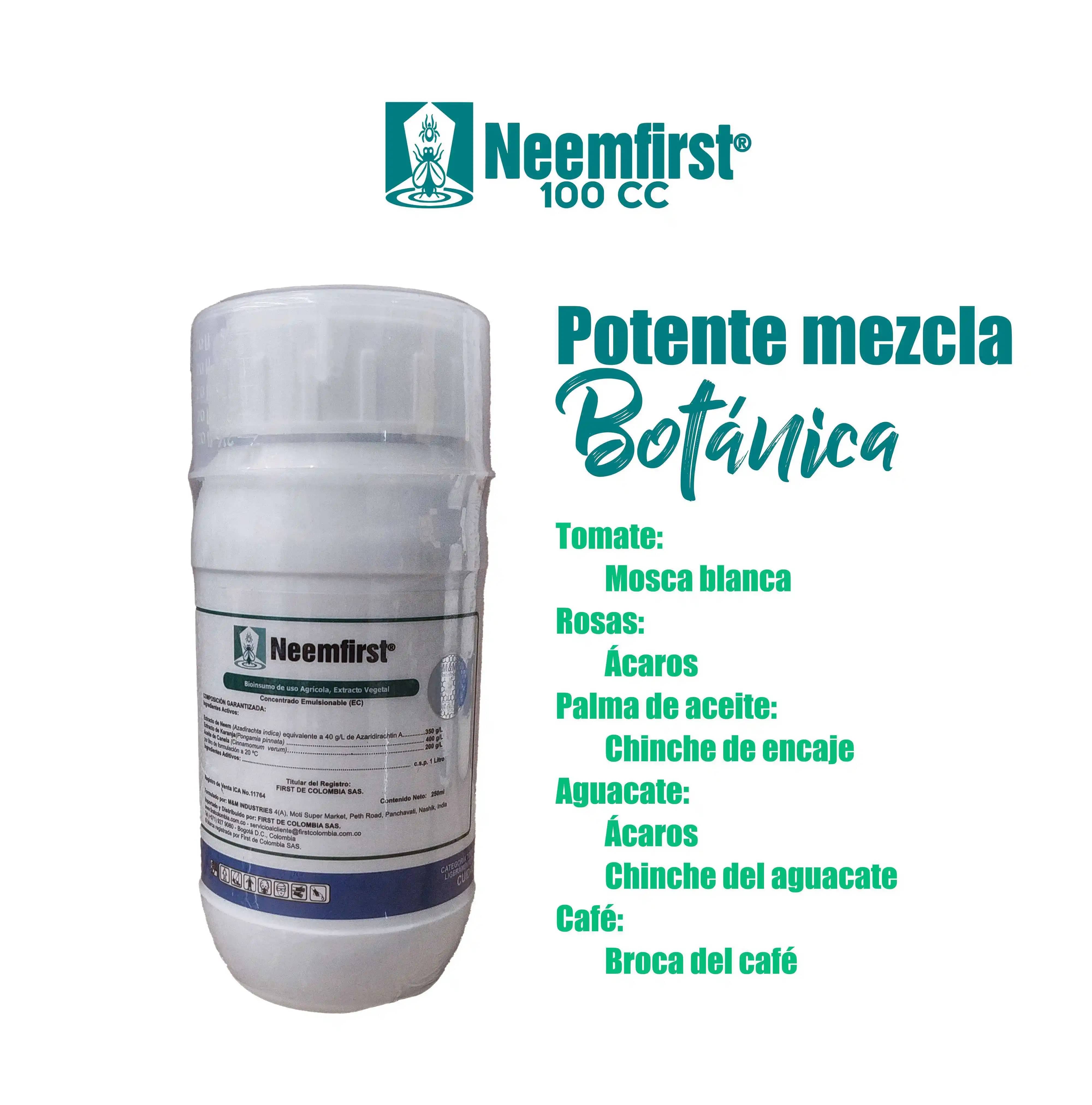 Insecticida Orgánico Neemfirst x 250 cc