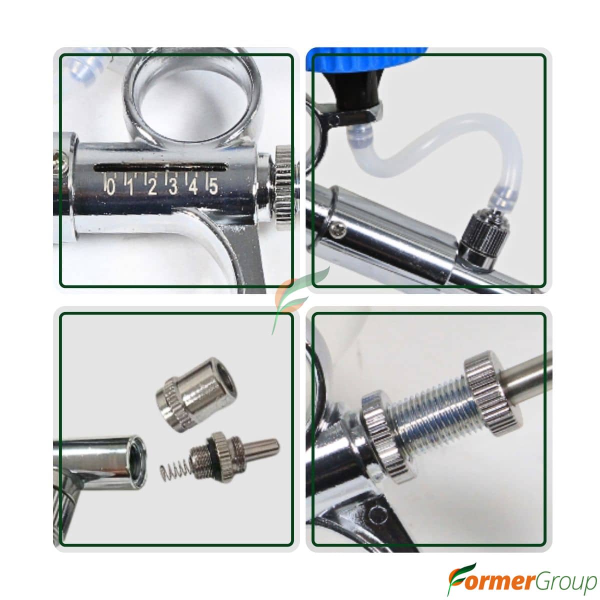 Jeringa Pistola Metálica Continua 0.5–5ml Ganadería