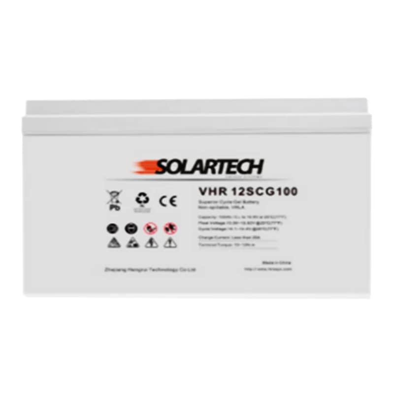 Batería en Gel Solartech 100 Ah 12V | Energía Segura