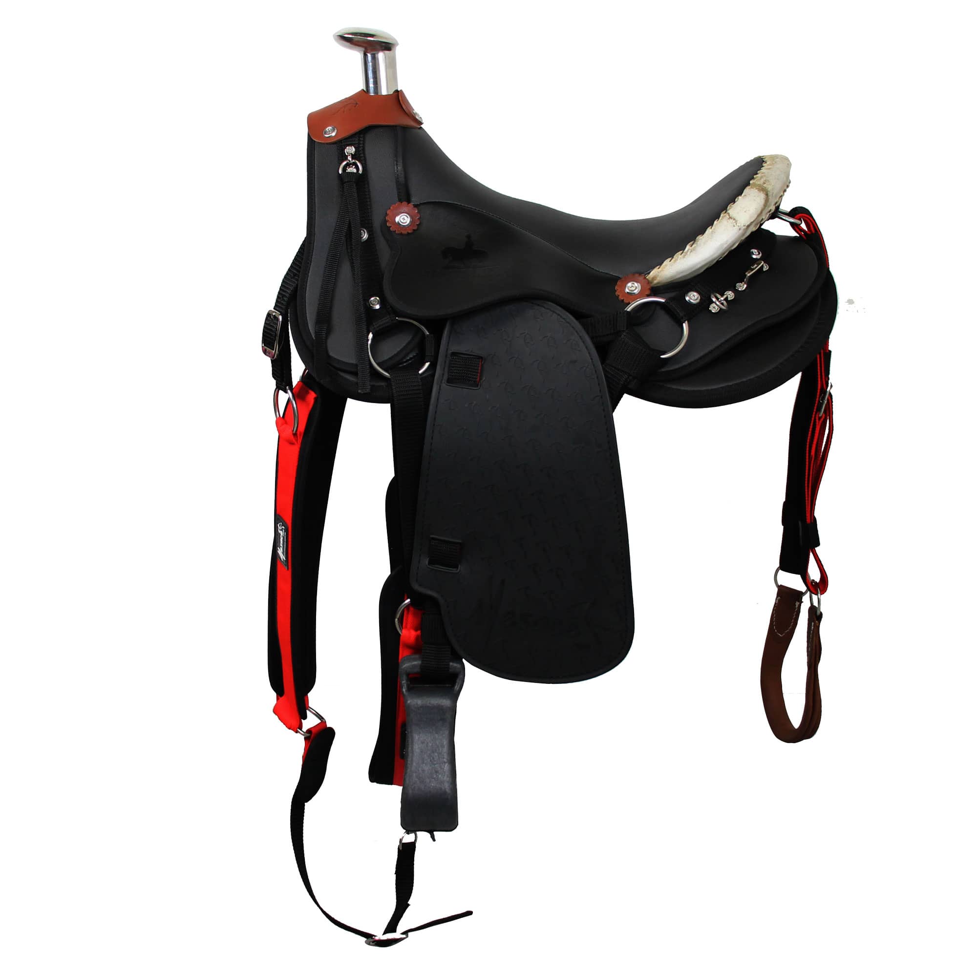 Silla Pantanera De Vaquería MESACÉ - Negra con Rojo