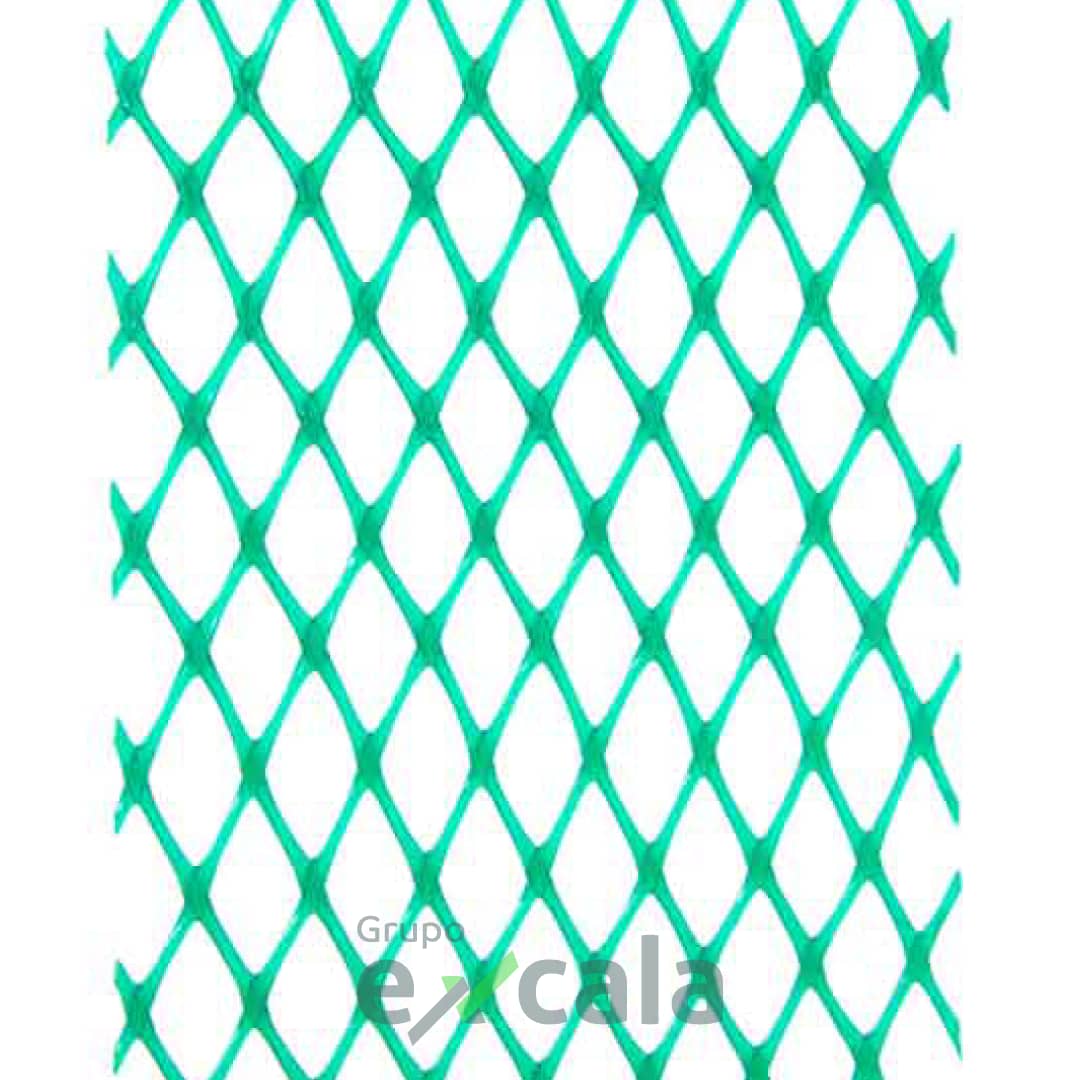 Malla Diamante Excala Verde 7x7mm 1x30m UV 2 años
