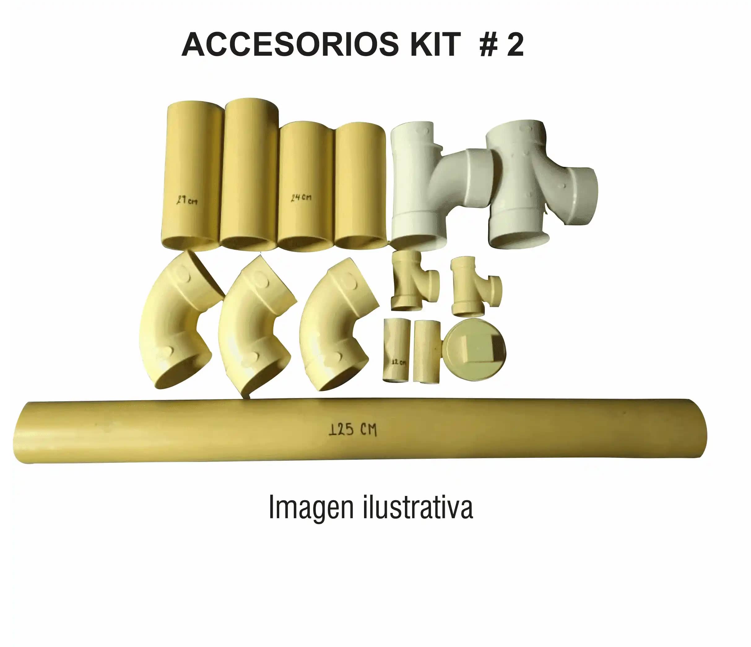 Kit tubos y accesorios para sistemas sépticos