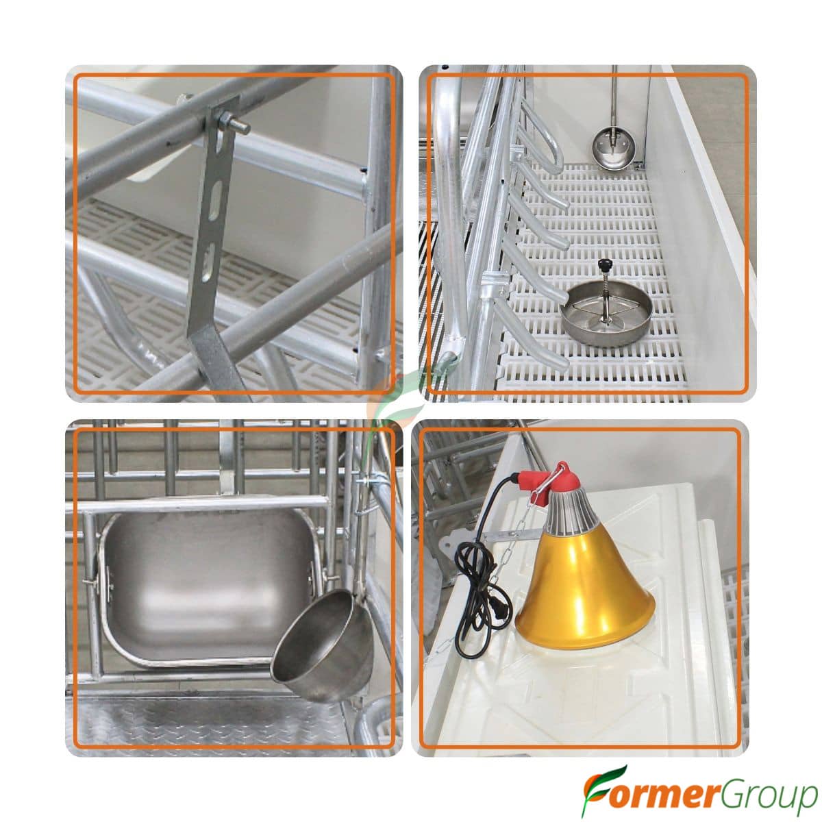 Jaula Paridera Cerda PVC | Barras Anti Aplastamiento