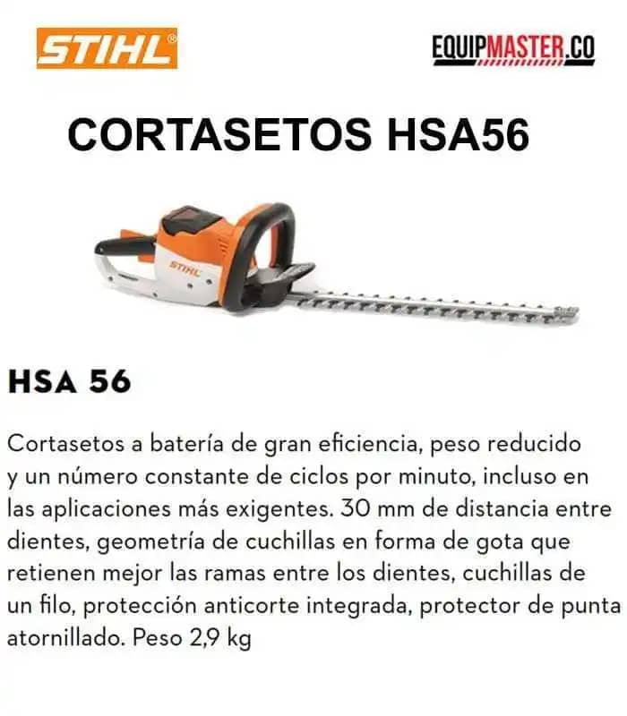 Cortasetos a batería STIHL HSA56