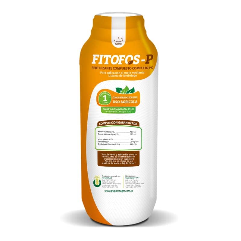 Fitofos-P 1 Lt - fosfito de potasio para floración y resistencia