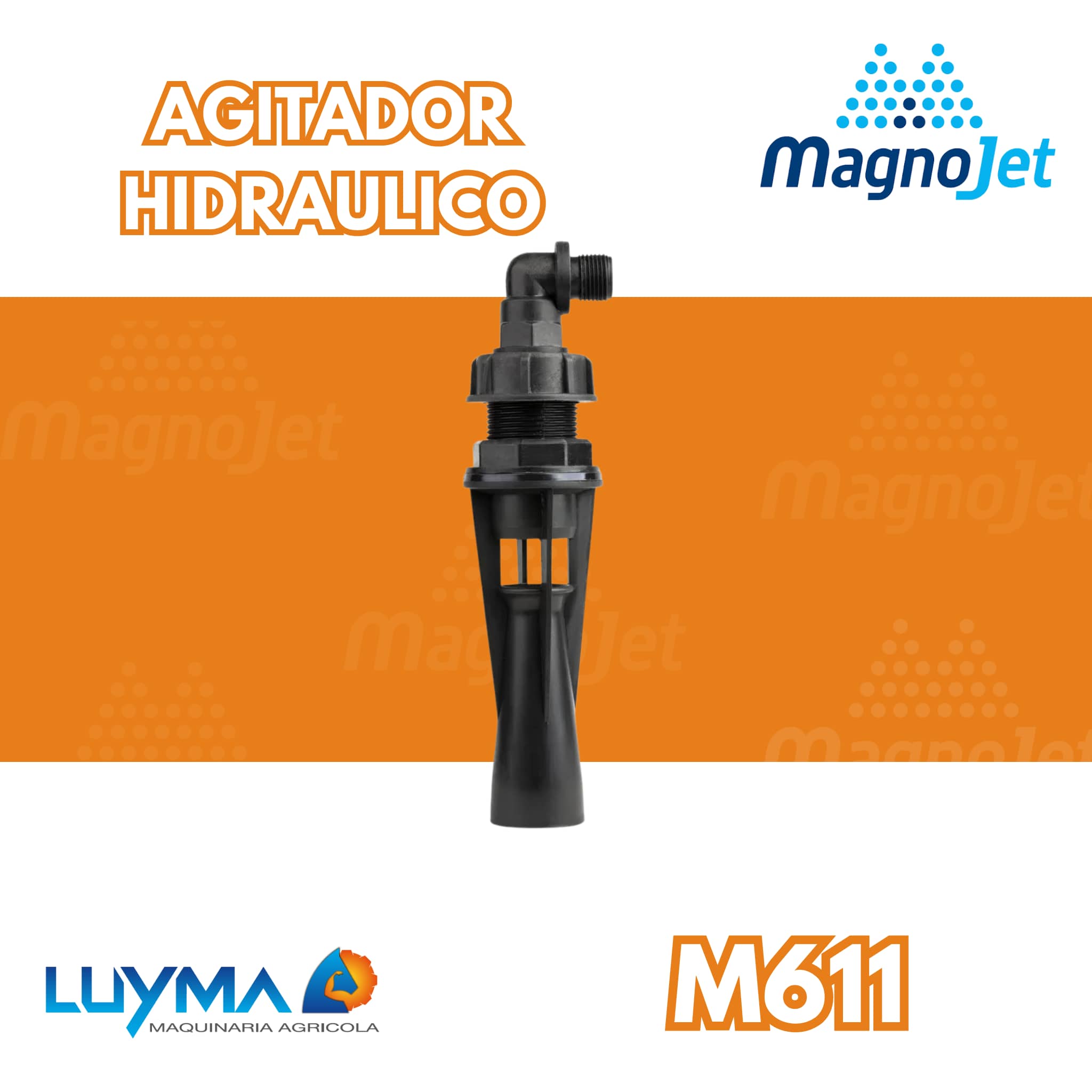 Agitador Hidráulico Magnojet 3.0 mm para Fumigación