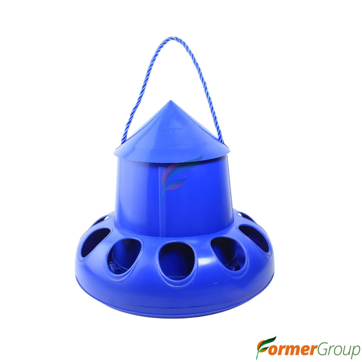 Comedero azul para aves 2 kg