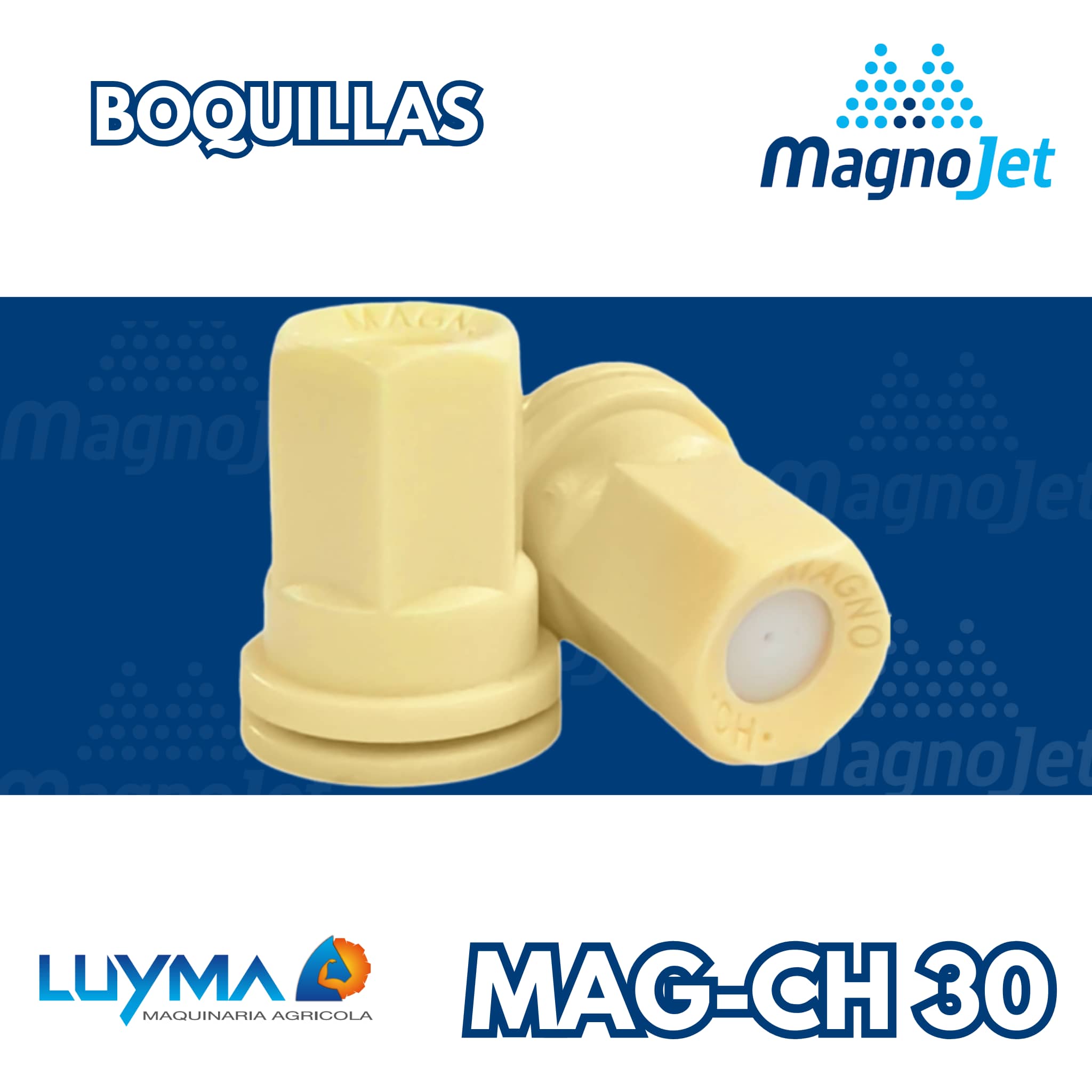 Boquilla Magnojet Cono Lleno 30° Cerámica