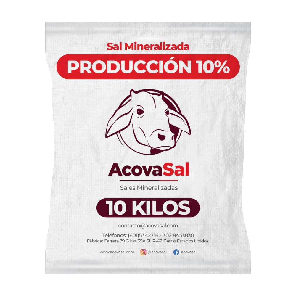 Sal Mineralizada Premium Producción 10 % x 10 Kg