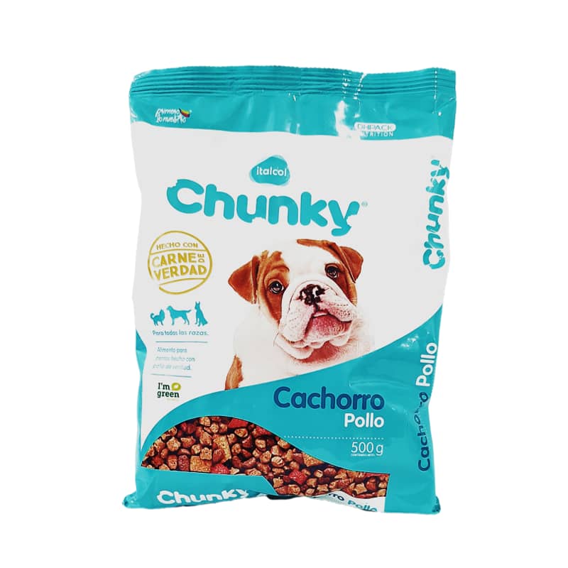 Alimento para perros Chunky Cachorro x 500 gr - Italcol