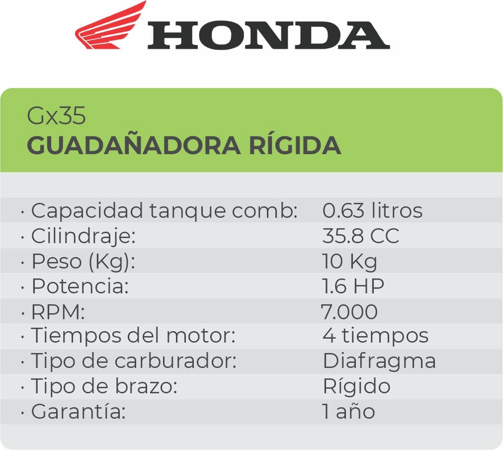 Guadaña Rígida 4 tiempos GX35 Honda