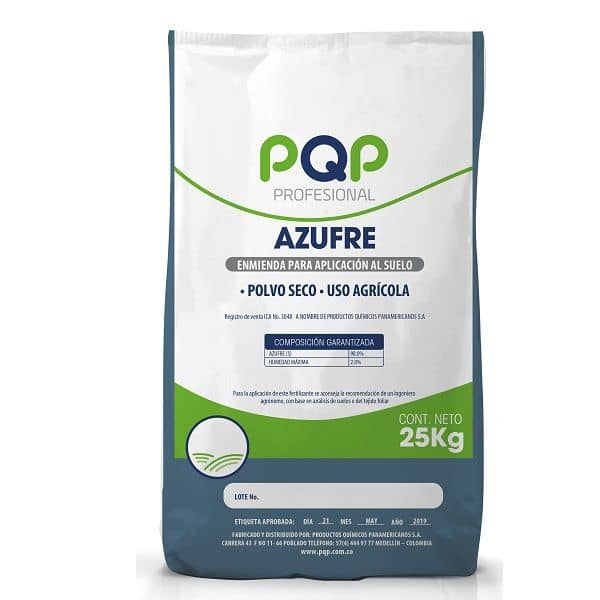 Azufre Agrícola M20 25kg | Control Eficaz de Plagas y Enfermedades
