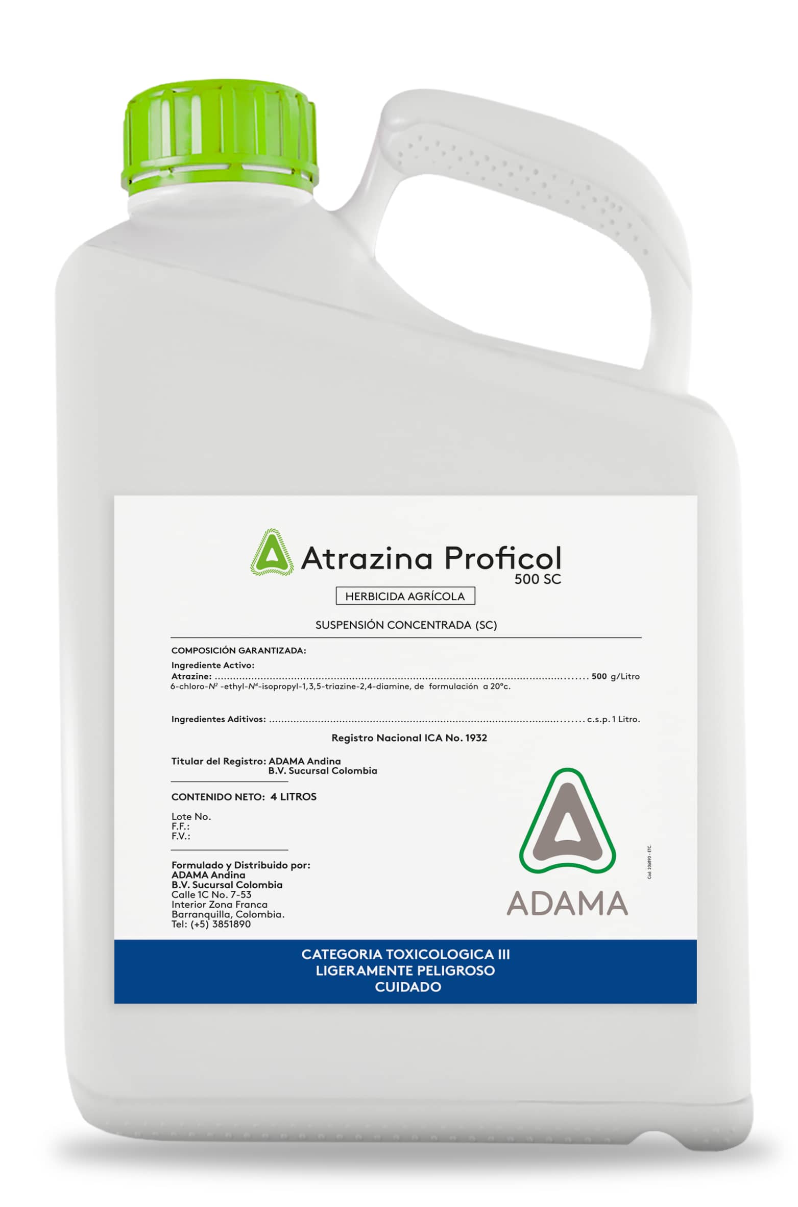 Herbicida Atrazina proficol 500 SC x 4 Lt - Adama