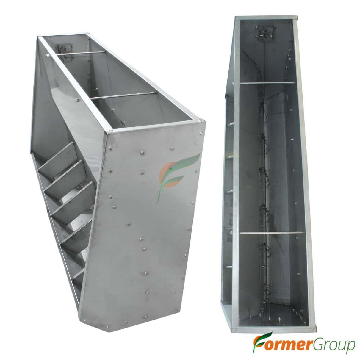 Comedero Automático para Cerdos 6 Puestos Acero Inoxidable