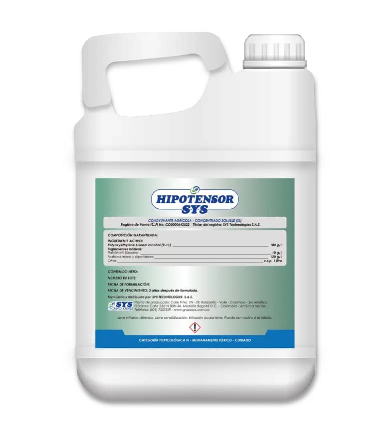 Hipotensor SYS 4L coadyuvante agrícola profesional