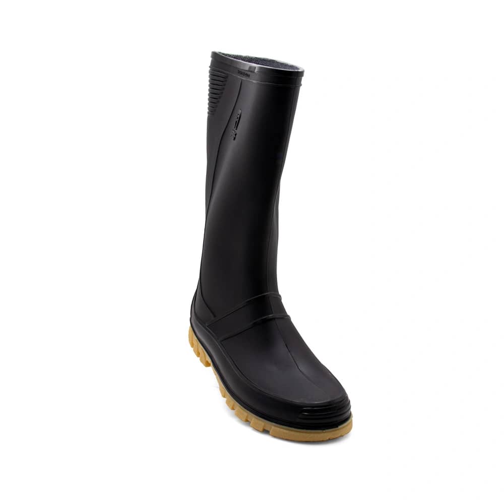 Bota Andina Clásica Negro Amarillo Talla 33 - 39 | Caña media impermeable
