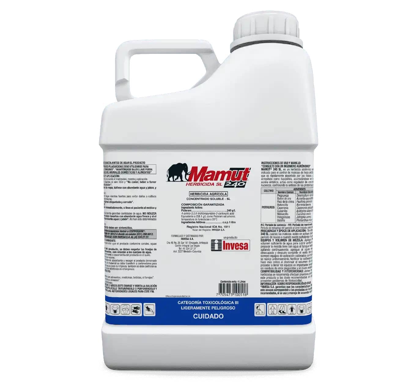 Herbicida Mamut 240 SL x 4 Lt
