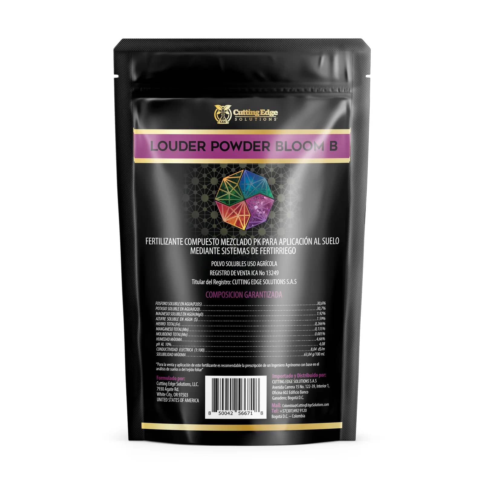 LOUDER POWDER BLOOM B 500 gramos | Fertilizante PK para fertirriego